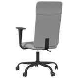 Sedia da Ufficio Regolabile Grigio Chiaro Rete e Similpelle