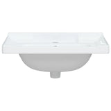 Lavandino da Bagno Bianco 61x48x23 cm Rettangolare in Ceramica