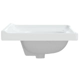 Lavandino da Bagno Bianco 61x48x23 cm Rettangolare in Ceramica