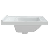 Lavandino da Bagno Bianco 61x48x19,5cm Rettangolare in Ceramica
