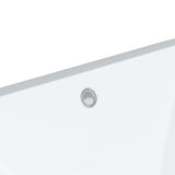 Lavandino da Bagno Bianco 55,5x37,5x19 cm Rettangolare Ceramica