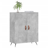 Credenza Grigio Cemento 69,5x34x90 cm in Legno truciolato