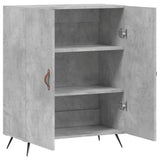 Credenza Grigio Cemento 69,5x34x90 cm in Legno truciolato