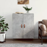 Credenza Grigio Cemento 69,5x34x90 cm in Legno truciolato