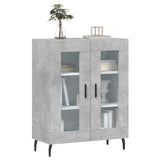 Credenza Grigio Cemento 69,5x34x90 cm in Legno truciolato