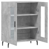 Credenza Grigio Cemento 69,5x34x90 cm in Legno truciolato