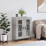Credenza Grigio Cemento 69,5x34x90 cm in Legno truciolato