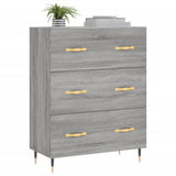 Credenza Grigio Sonoma 69,5x34x90 cm in Legno truciolato