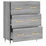 Credenza Grigio Sonoma 69,5x34x90 cm in Legno truciolato