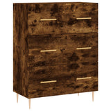 Credenza Rovere Fumo 69,5x34x90 cm in Legno truciolato
