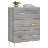 Credenza Grigio Sonoma 69,5x34x90 cm in Legno truciolato