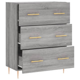 Credenza Grigio Sonoma 69,5x34x90 cm in Legno truciolato
