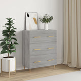 Credenza Grigio Sonoma 69,5x34x90 cm in Legno truciolato