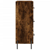 Credenza Rovere Fumo 69,5x34x90 cm in Legno truciolato