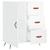 Credenza 69,5x34x90 cm in Legno truciolato Bianco Lucido