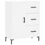 Credenza Bianca 69,5x34x90 cm in Legno truciolato