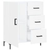 Credenza Bianca 69,5x34x90 cm in Legno truciolato