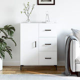 Credenza Bianca 69,5x34x90 cm in Legno truciolato
