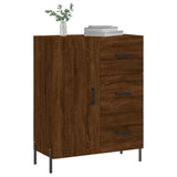 Credenza Rovere Marrone 69,5x34x90 cm in Legno truciolato