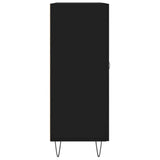 Credenza Nera 69,5x34x90 cm in Legno truciolato
