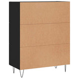 Credenza Nera 69,5x34x90 cm in Legno truciolato