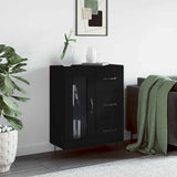 Credenza Nera 69,5x34x90 cm in Legno truciolato