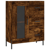 Credenza Rovere Fumo 69,5x34x90 cm in Legno truciolato