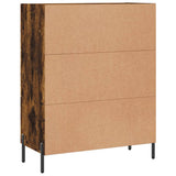 Credenza Rovere Fumo 69,5x34x90 cm in Legno truciolato