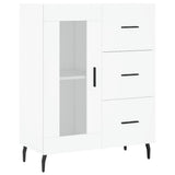 Credenza Bianca 69,5x34x90 cm in Legno truciolato