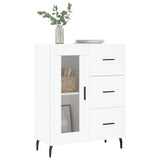 Credenza Bianca 69,5x34x90 cm in Legno truciolato