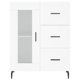 Credenza Bianca 69,5x34x90 cm in Legno truciolato