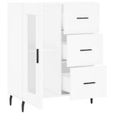 Credenza Bianca 69,5x34x90 cm in Legno truciolato