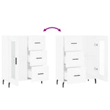 Credenza Bianca 69,5x34x90 cm in Legno truciolato