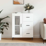 Credenza Bianca 69,5x34x90 cm in Legno truciolato