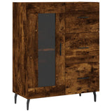 Credenza Rovere Fumo 69,5x34x90 cm in Legno truciolato