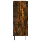 Credenza Rovere Fumo 69,5x34x90 cm in Legno truciolato