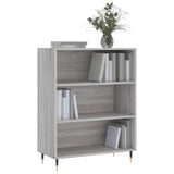 Libreria Grigio Sonoma 69,5x32,5x90 cm in Legno truciolato