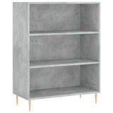 Libreria Grigio Cemento 69,5x32,5x90 cm in Legno truciolato