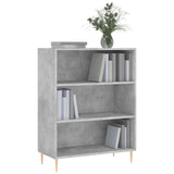 Libreria Grigio Cemento 69,5x32,5x90 cm in Legno truciolato