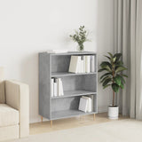 Libreria Grigio Cemento 69,5x32,5x90 cm in Legno truciolato