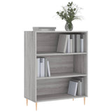 Libreria Grigio Sonoma 69,5x32,5x90 cm in Legno truciolato