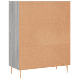 Libreria Grigio Sonoma 69,5x32,5x90 cm in Legno truciolato