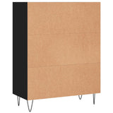 Libreria Nera 69,5x32,5x90 cm in Legno truciolato