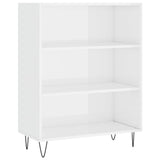 Libreria Bianco Lucido 69,5x32,5x90 cm in Legno truciolato