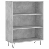Libreria Grigio Cemento 69,5x32,5x90 cm in Legno truciolato