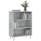 Libreria Grigio Cemento 69,5x32,5x90 cm in Legno truciolato