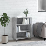Libreria Grigio Cemento 69,5x32,5x90 cm in Legno truciolato