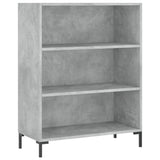 Libreria Grigio Cemento 69,5x32,5x90 cm in Legno truciolato
