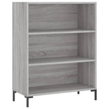 Libreria Grigio Sonoma 69,5x32,5x90 cm in Legno truciolato