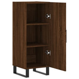Credenza Rovere Marrone 34,5x34x90 cm in Legno truciolato
